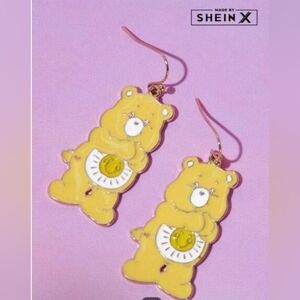SHEIN Care Bear Earrings